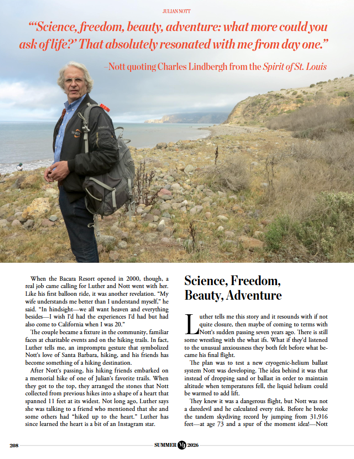 Julian Nott Montecito Journal June 2026